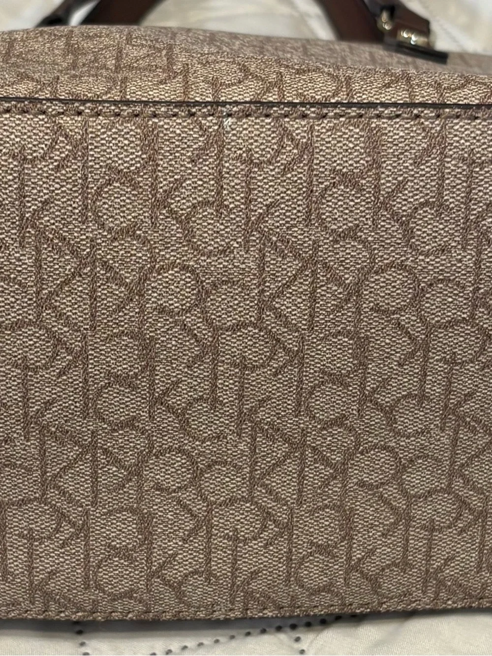 Calvin Klein Signature Monogram Dome Satchel